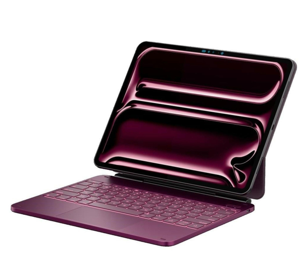 TYPECASE Etui Edge z klawiaturą do iPad Pro 13" 2024/2025 malinowy - 1522741 - zdjęcie